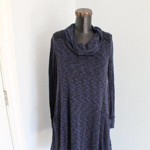 Navy and Black Anthropologie Sweater Dress